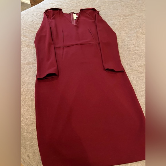 Stella McCartney Dress. Deep warm red (maroon), jersey knit dress. Size 8 - Picture 10 of 10
